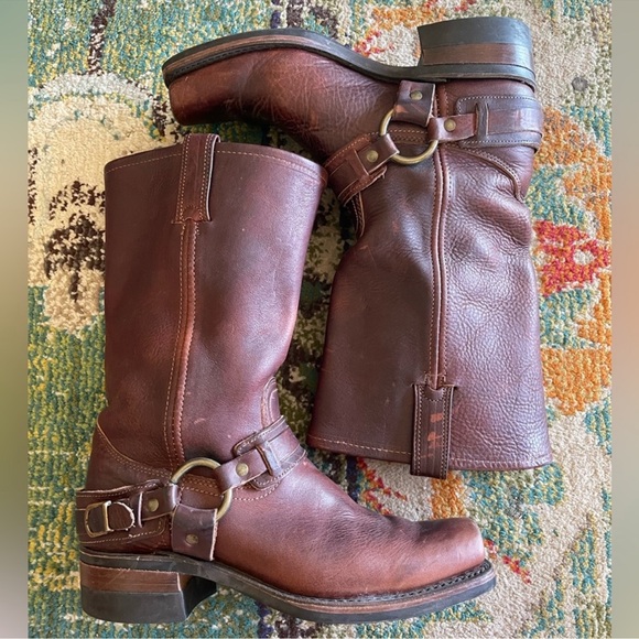 Frye belted harness Mid Calf Harness Boots - Main Image